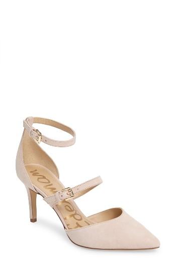 Women's Sam Edelman 'thea' Strappy Pump M - Pink