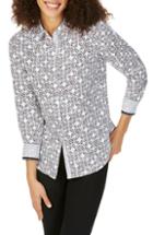 Women's Foxcroft Ava Spanish Tile Print Shirt