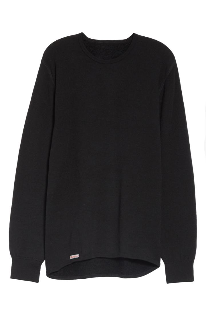 Men's Woolpower Crewneck 200 Top - Black