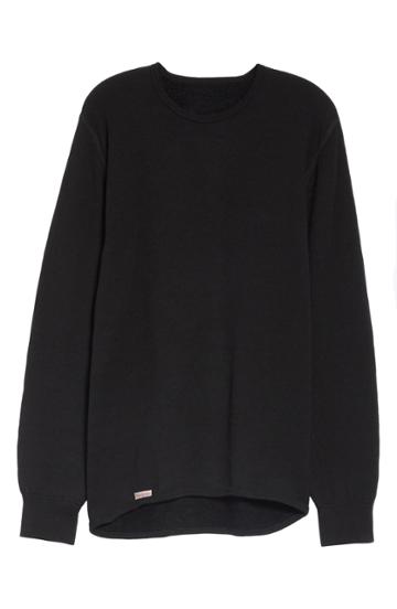 Men's Woolpower Crewneck 200 Top - Black