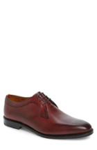 Men's Allen Edmonds New Blucher Plain Toe Derby .5 D - Burgundy
