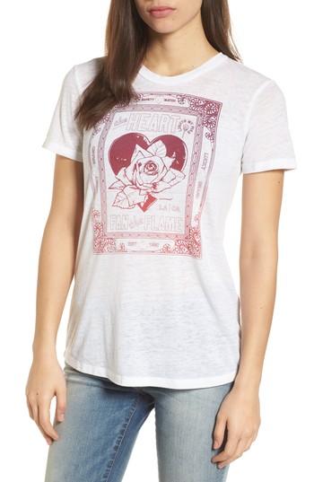 Women's Lucky Brand Heart Matchbox Ruched Back Top - Black