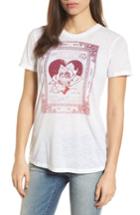 Women's Lucky Brand Heart Matchbox Ruched Back Top - Black