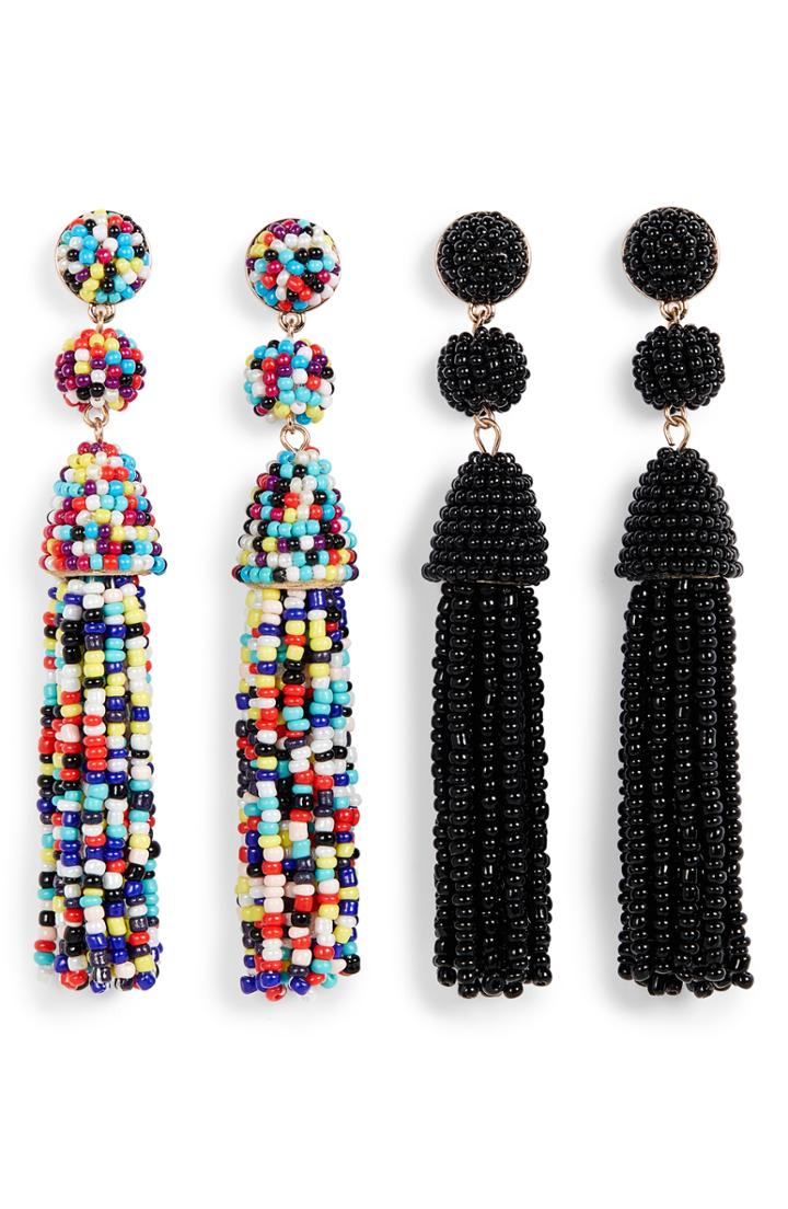 Women's Baublebar Granita 2-pack Beaded Tassel Earrings