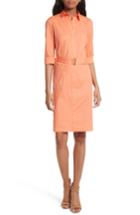 Women's Boss Dashiri Belted Shirtdress - Coral