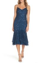 Women's Adrianna Papell Beaded Ruffle Hem Sheath Dress