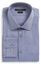 Men's John Varvatos Star Usa Fit Dress Shirt, Size 15 R - Blue