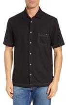 Men's Tommy Bahama Emfielder 2.0 Camp Shirt - Black