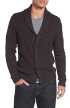 Men's Nordstrom Men's Shop Shawl Collar Cardigan - Grey