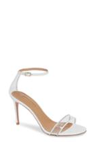 Women's Aquazzura Minimalist Clear Sandal Us / 35eu - White