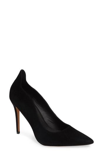 Women's Topshop Sammy Court Pump .5us / 36eu W - Black