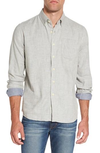 Men's Grayers Chester Modern Fit Double Cloth Herringbone Sport Shirt