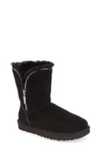 Women's Ugg 'florence' Genuine Shearling Lined Boot M - Black
