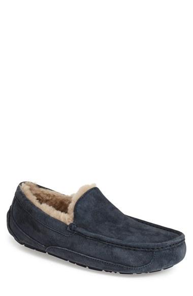 Men's Ugg Ascot Suede Slipper M - Blue