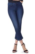 Women's Nydj Marilyn Release Hem Crop Straight Leg Jeans - Blue