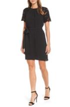 Women's Michael Michael Kors Lace Sleeve Dress - Black