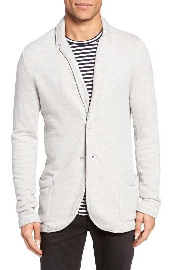 Men's Velvet By Graham & Spencer Emilian Fleece Blazer - Grey