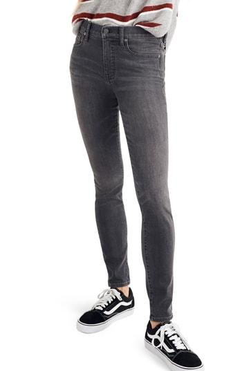Women's Madewell 9-inch High Waist Skinny Jeans - Grey