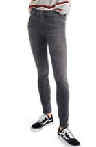 Women's Madewell 9-inch High Waist Skinny Jeans - Grey