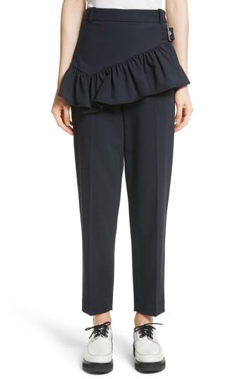 Women's 3.1 Phillip Lim Ruffle Apron Pants - Blue