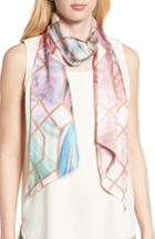 Women's Ted Baker London Adeelee - Sea Of Clouds Silk Scarf, Size - White