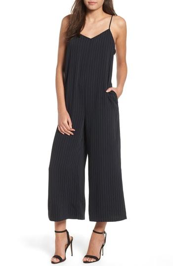 Women's Leith Crop Jumpsuit, Size - Black