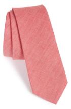 Men's The Tie Bar Cotton Tie, Size - Red (online Only)