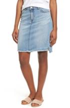 Women's Caslon Release Hem Denim Skirt - Blue