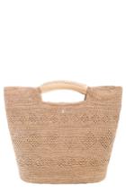 Helen Kaminski Woven Raffia Top Handle Tote - Beige
