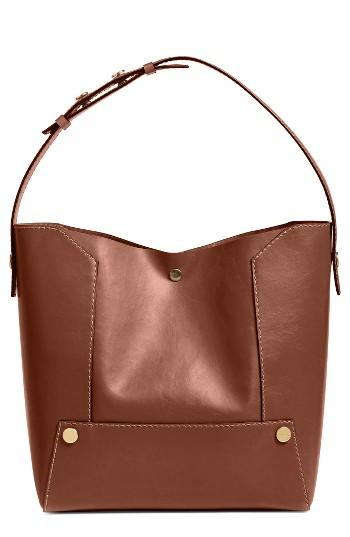 Stella Mccartney Popper Faux Leather Bucket Bag -