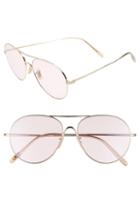 Women's Oliver Peoples Rockmore 58mm Aviator Sunglasses - Pink