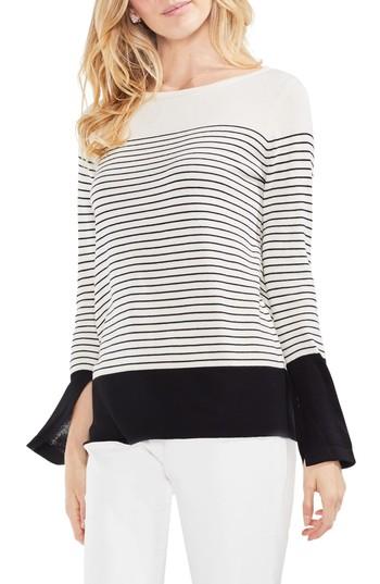 Women's Vince Camuto Colorblock Stripe Sweater - White