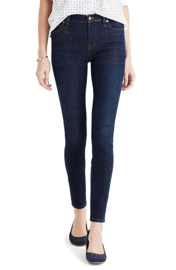 Women's Madewell High Riser Skinny Skinny Jeans - Blue
