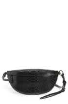 Stella Mccartney Alter Snake Faux Leather Fanny Pack - Black