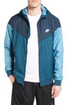 Men's Nike 'windrunner' Colorblock Jacket, Size - Blue/green