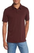 Men's James Perse Slim Fit Sueded Jersey Polo (xs) - Purple