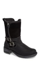Women's Bos. & Co. 'sahara' Buckle Strap Waterproof Bootie .5-7us / 37eu - Black