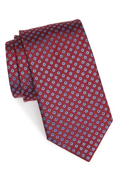 Men's Eton Medallion Silk Tie, Size - Pink