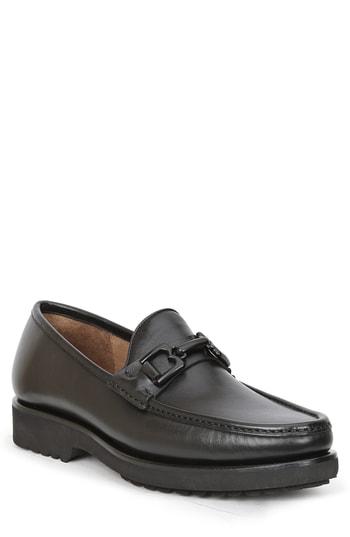 Men's Bruno Magli Falcone Lugged Bit Loafer M - Black