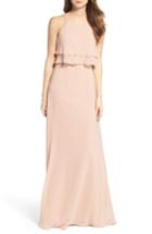 Women's Jenny Yoo Charlie Ruffle Bodice Gown - Pink