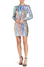 Women's Dress The Population Lola Sequin Body-con Dress, Size - White