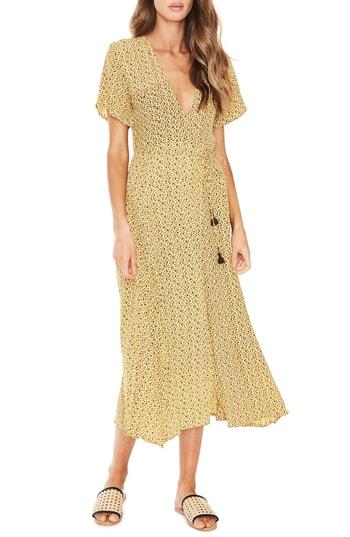 Women's Faithfull The Brand Leila Floral Wrap Dress - Brown
