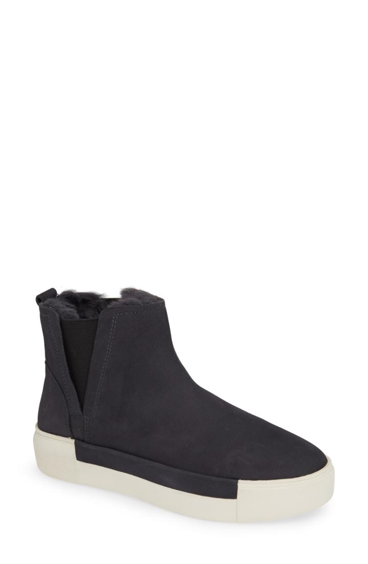 Women's Jslides Val Faux Fur Lined Platform Sneaker .5 M - Blue