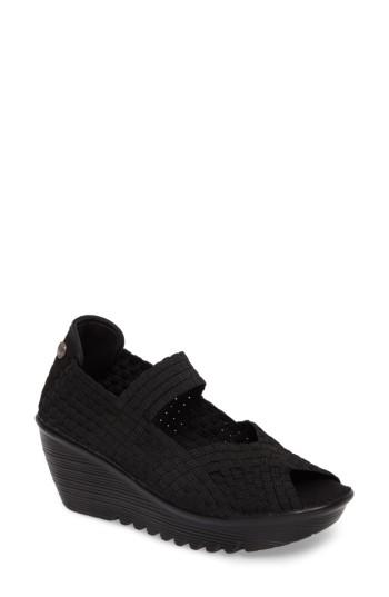 Women's Bernie Mev. Halle Platform Wedge Sandal Us / 37eu - Black