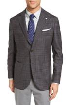 Men's L.b.m 1911 Unconstructed Classic Fit Check Wool Sport Coat