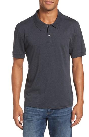 Men's James Perse Clean Cotton & Cashmere Polo (s) - Blue
