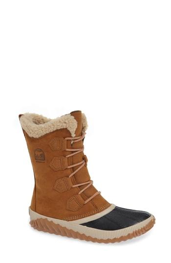Women's Sorel Out N About Tall Waterproof Boot, Size 5 M - Brown
