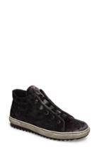 Women's Gabor Mid Top Velvet Sneaker M - Grey
