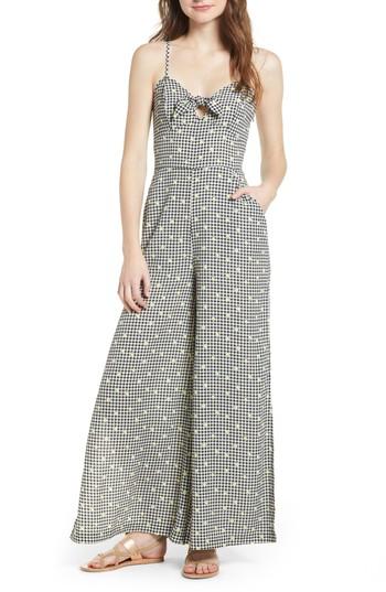Women's Love, Fire Wide Leg Jumpsuit - Yellow