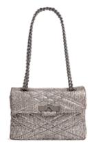 Kurt Geiger London Mayfair Quilted Tweed Shoulder Bag - Metallic